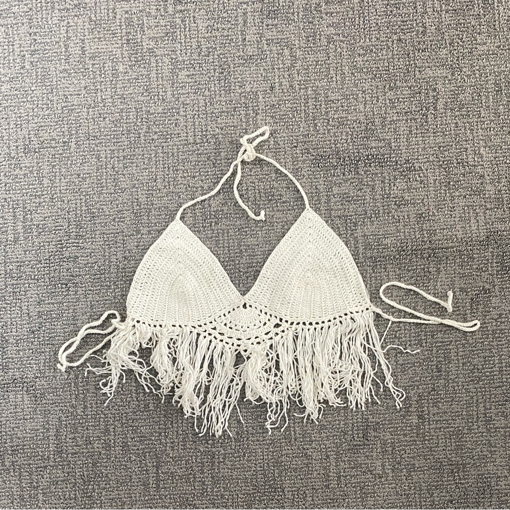 Boho Fringe Crochet Top